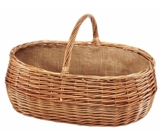 Holzkorb EMBERI gekochte Weide Jute