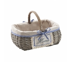 Deko-Korb eckig Weide grey-washed Deko-Korb eckig Weide grey-washed