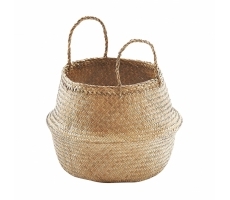 Faltkorb aus Seegras naturbel.