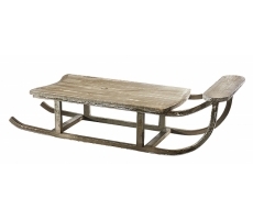 Dekoobjekt Schlitten SNOW aus Holz Dekoobjekt Schlitten SNOW aus Holz