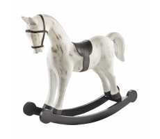 Deko-Schaukelpferd weiß groß Deko-Schaukelpferd weiß groß