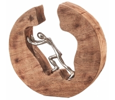 Dekofigur STRENGTH aus Holz und Metall Dekofigur STRENGTH aus Holz und Metall