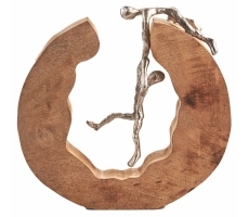 Dekofigur TRUST aus Holz u. Metall Dekofigur TRUST aus Holz u. Metall