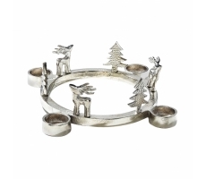 Kerzenhalter rund Rentiere klein Kerzenhalter rund Rentiere klein