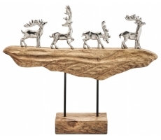 Dekofigur POLARSPUR aus Holz Metall