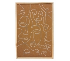 Wanddekoration Wandteppich LINE ART Baumwolle