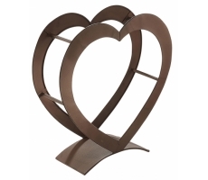 Kaminholzregal HEART Metall antikbraun Kaminholzregal HEART Metall antikbraun