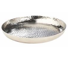Dekotablett silber gehämmert 34 cm Dekotablett silber gehämmert 34 cm
