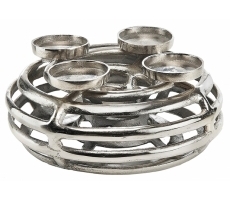 Dekokranz aus Metall für 4 Kerzen Dekokranz aus Metall für 4 Kerzen