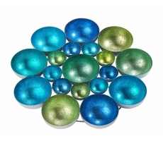 Kerzenhalter BUBBLE blau grün Kerzenhalter BUBBLE blau grün