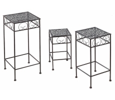 Pflanzenständer eck. braun Met. S/3 Pflanzenständer eck. braun Met. S/3