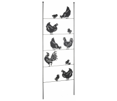 Gartenstecker PERCH aus Metall schwarz